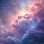 woman sleeping connecting to higher self